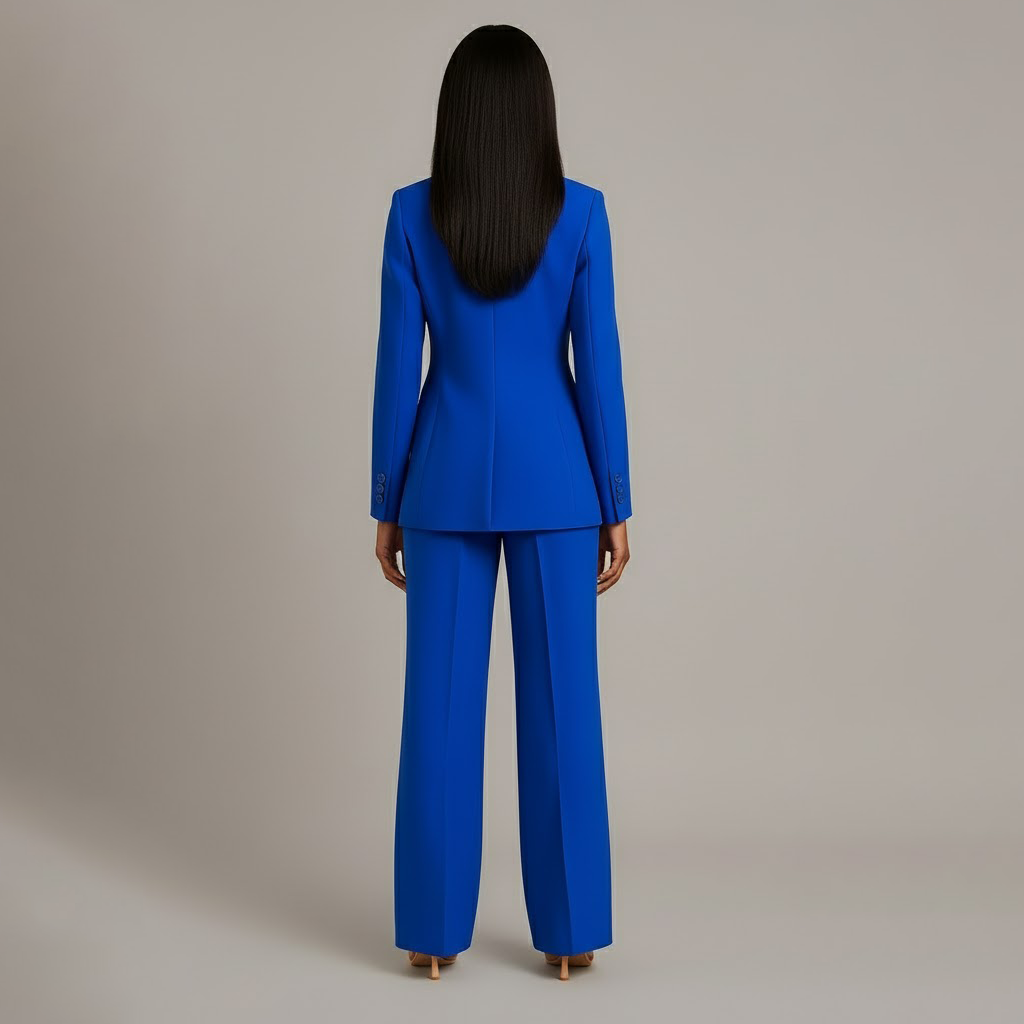 Betty | Women’s V Neck Long Sleeve Matching Suit