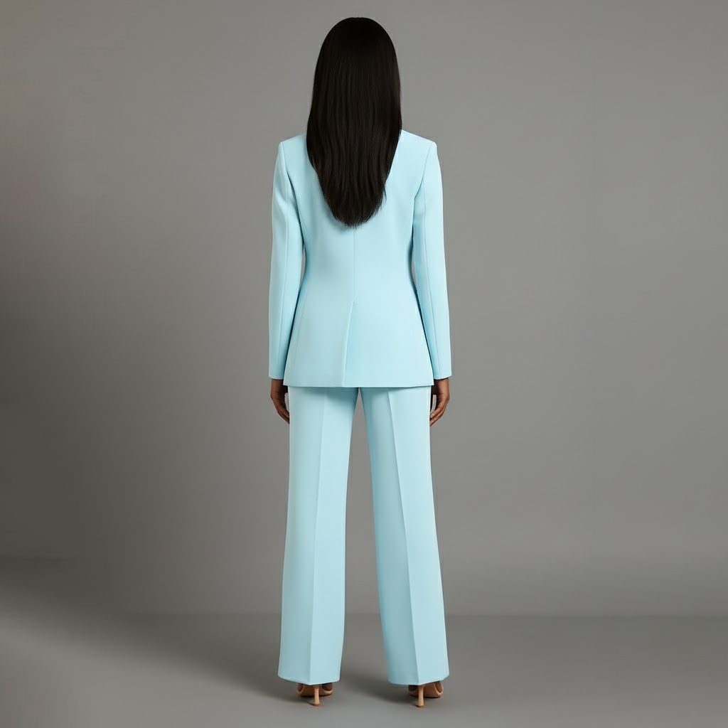 Betty | Women’s V Neck Long Sleeve Matching Suit