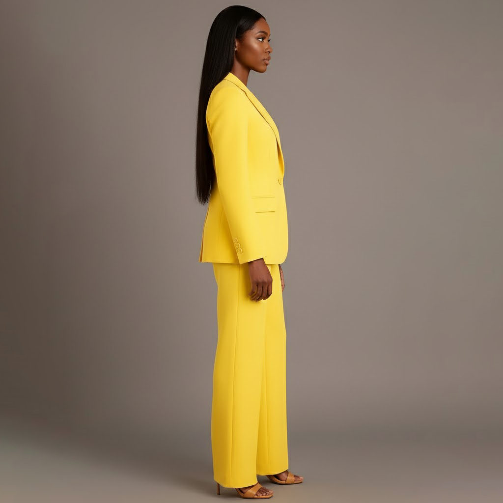 Betty | Women’s V Neck Long Sleeve Matching Suit