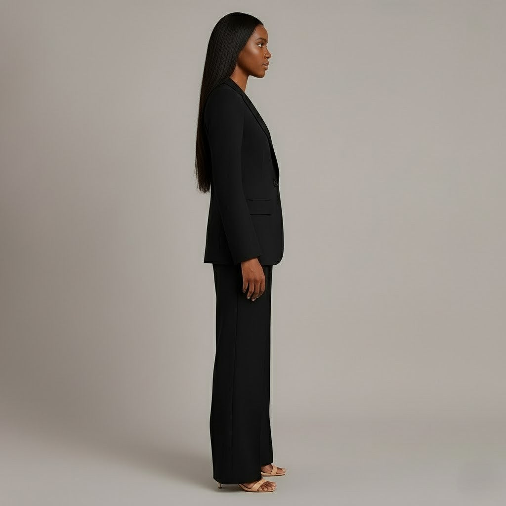 Betty | Women’s V Neck Long Sleeve Matching Suit