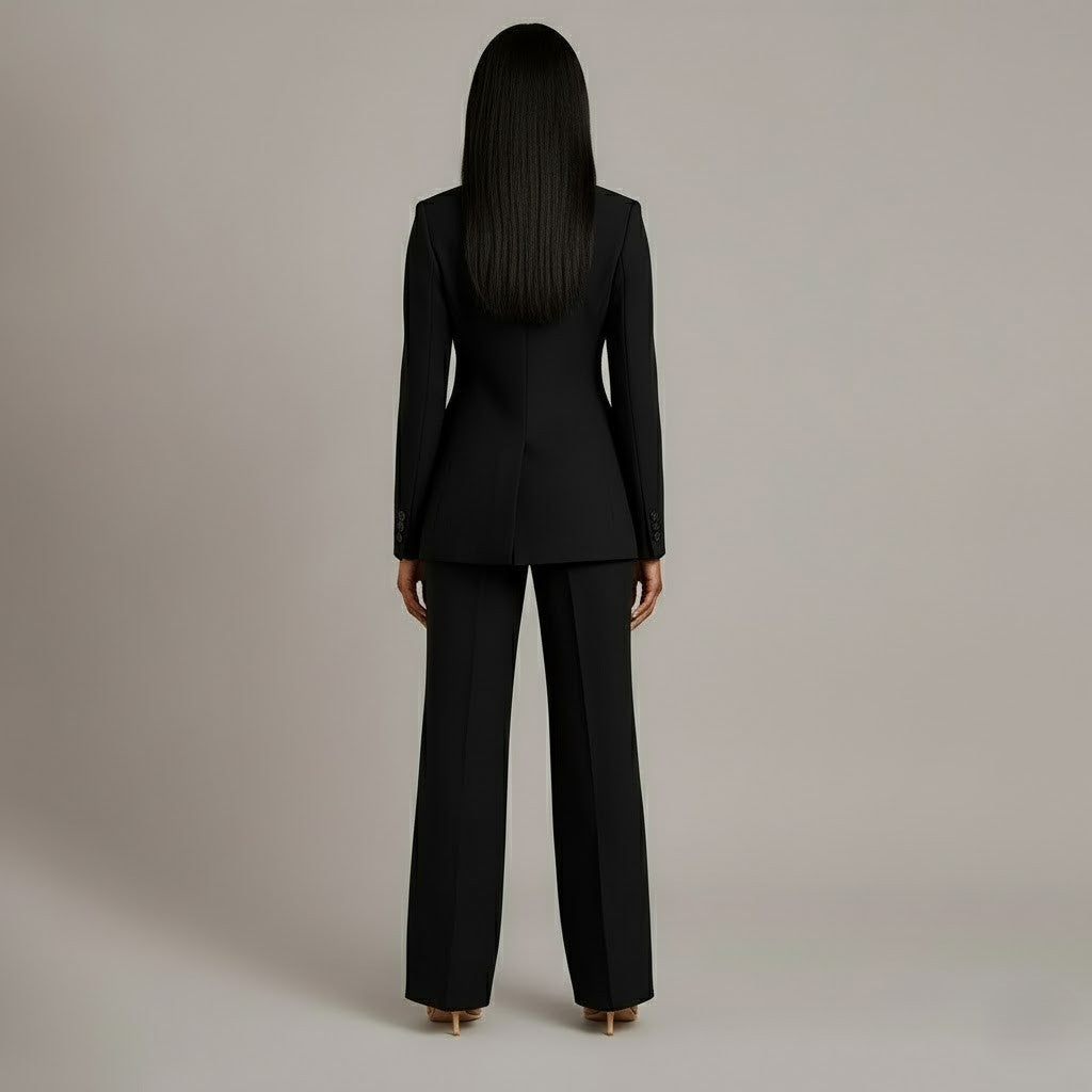 Betty | Women’s V Neck Long Sleeve Matching Suit