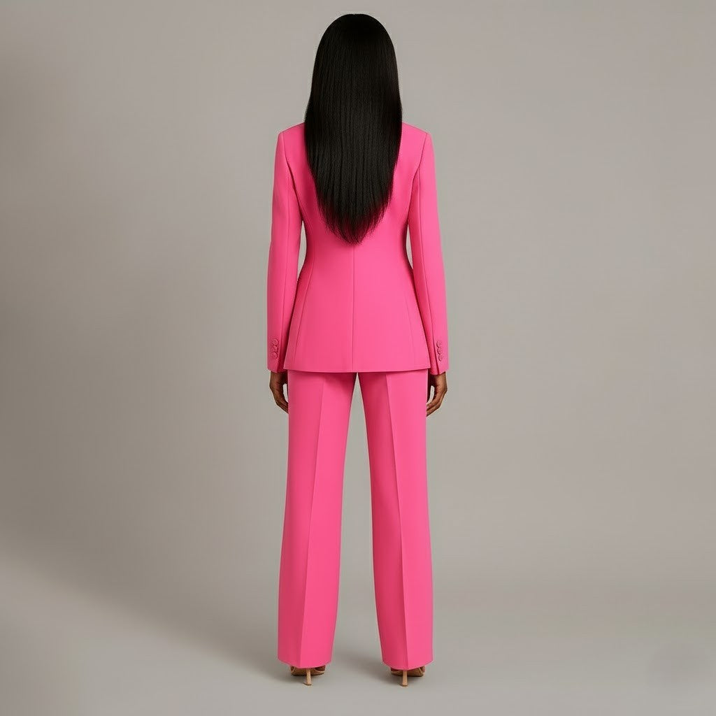 Betty | Women’s V Neck Long Sleeve Matching Suit