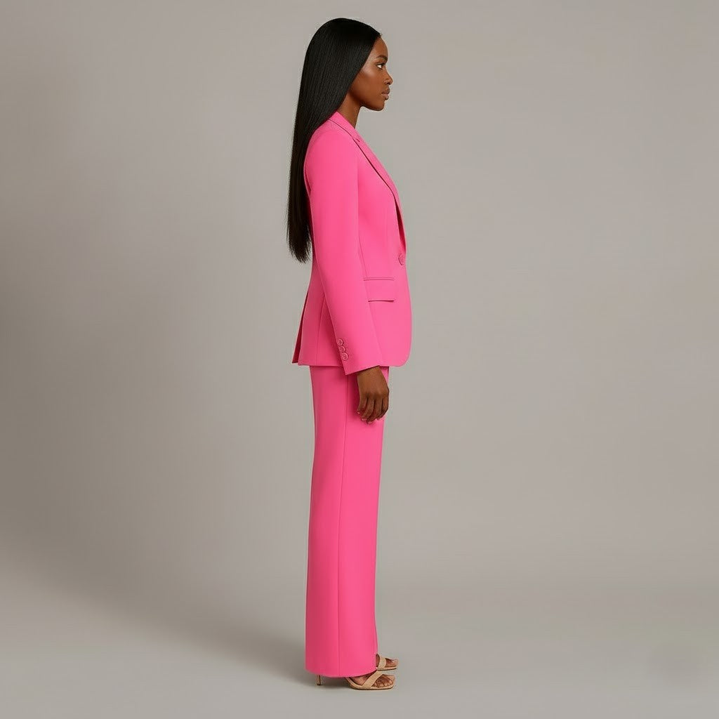 Betty | Women’s V Neck Long Sleeve Matching Suit