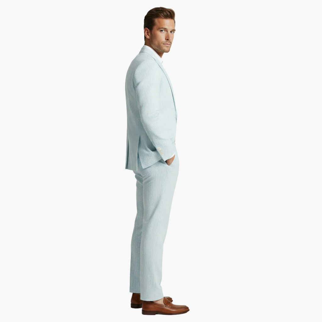Blair | Men’s Two Piece Pinstripe Slim Fit Two Piece Suit