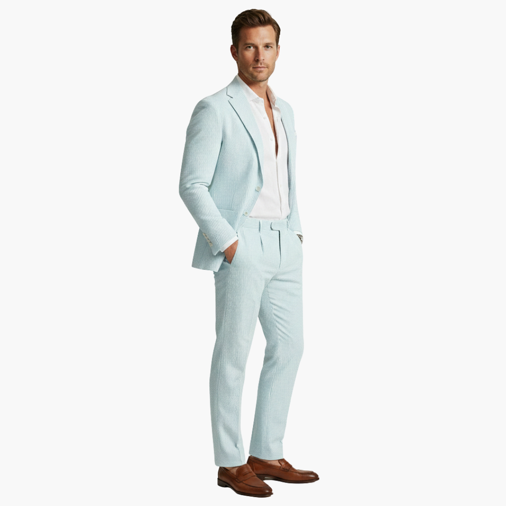 Blair | Men’s Two Piece Pinstripe Slim Fit Two Piece Suit