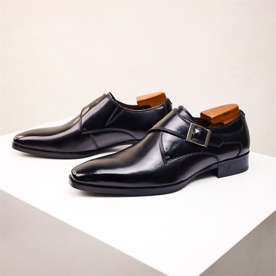 Blake | Men’s Buckle Closure Square Toe Dress Shoes
