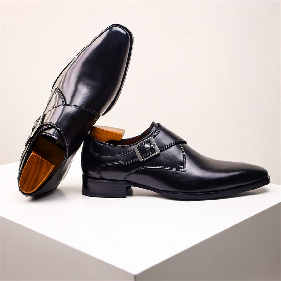 Blake | Men’s Buckle Closure Square Toe Dress Shoes