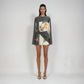 Briana | Women’s Long Sleeve Round Neck Floral Print Mini Dress