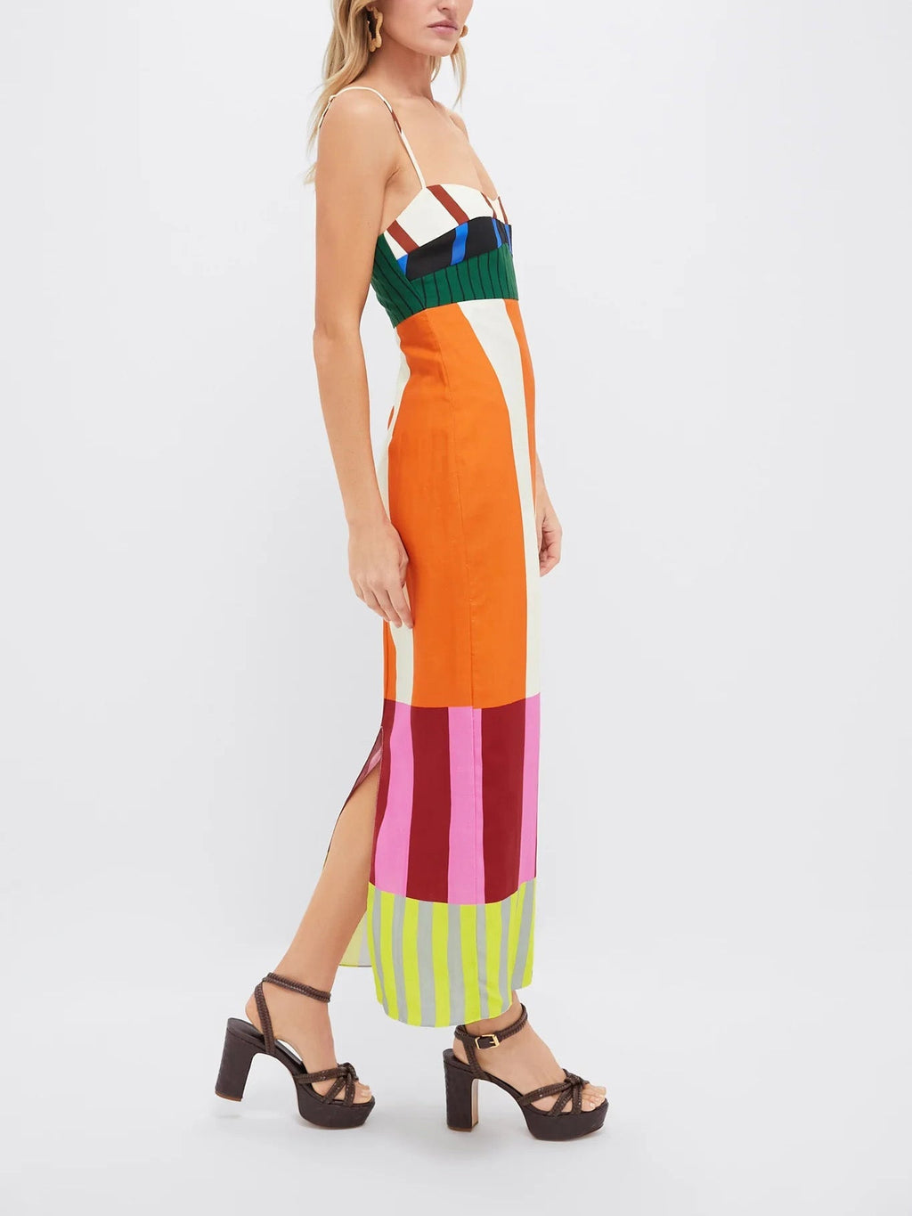 Brianna | Women’s Striped Sleeveless Summer Dress