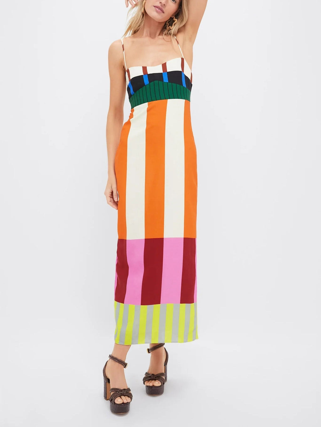 Brianna | Women’s Striped Sleeveless Summer Dress