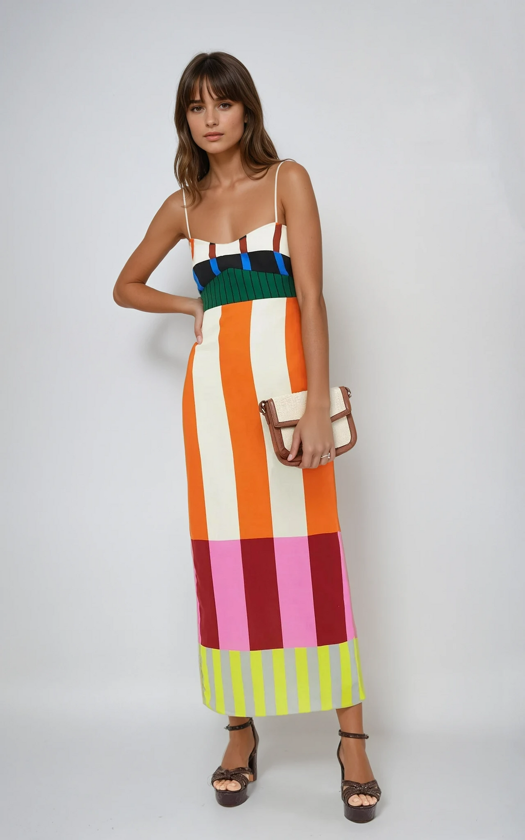 Brianna | Women’s Striped Sleeveless Summer Dress
