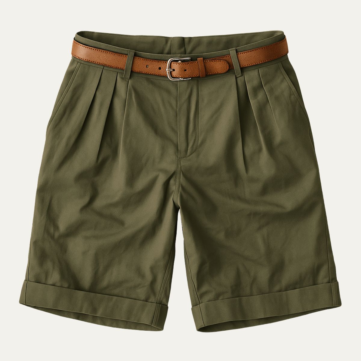 Brixton | Men's Pleated Side Pocket Cuffed Summer Shorts