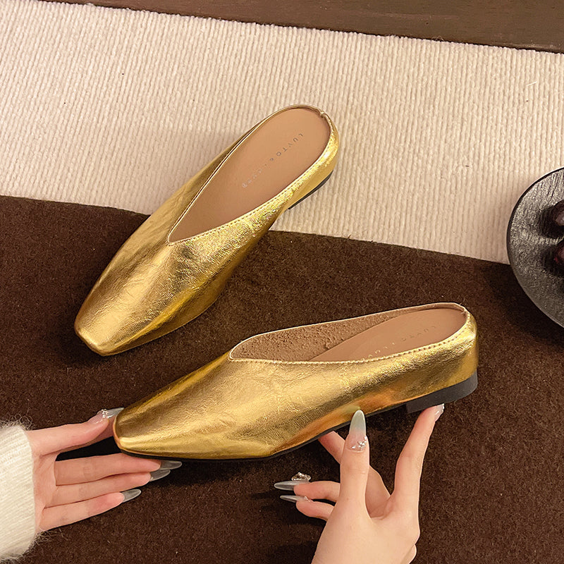 Carley | Women’s Tapered Toe Backless Slip On Mules