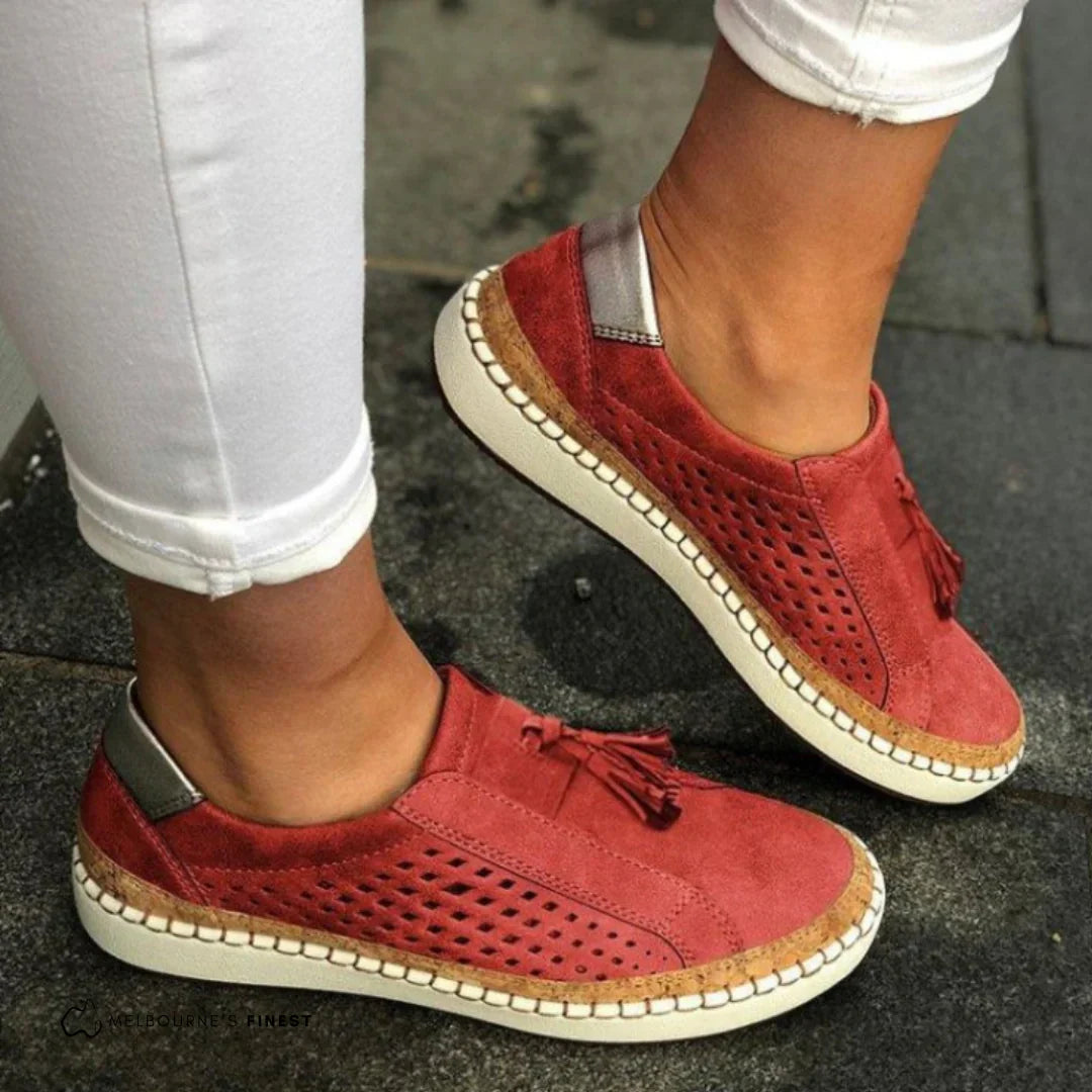 Carmen | Women’s Low Top Round Toe Slip On Sneakers