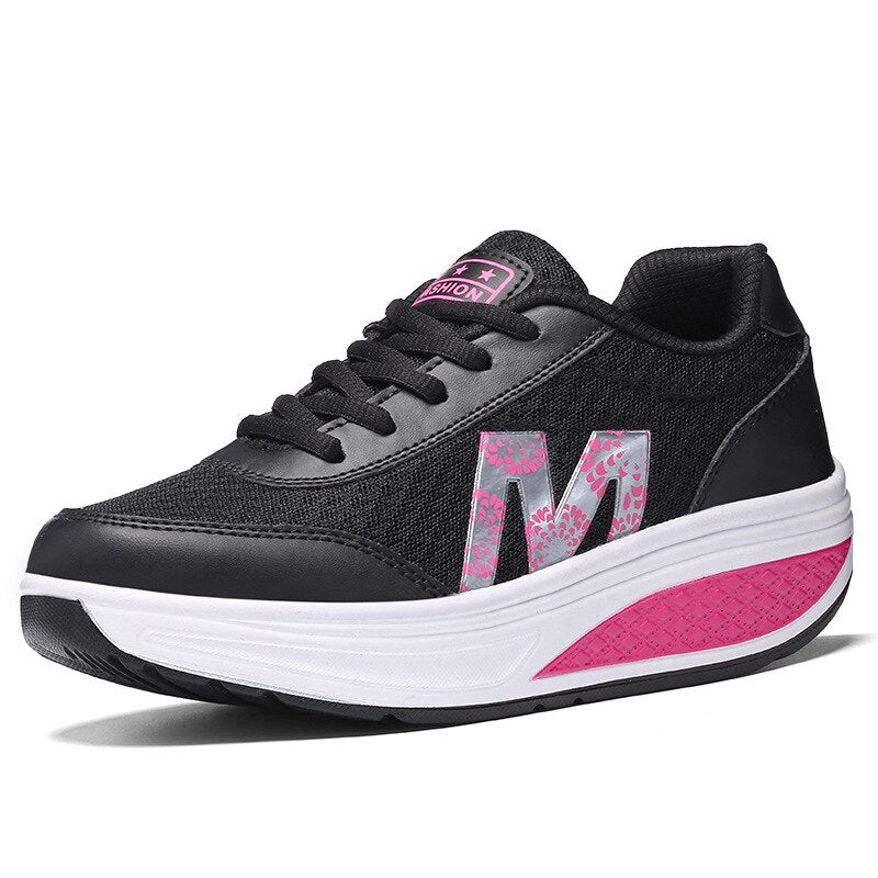 Caroline | Women’s Lace Up Round Toe Platform Shoes
