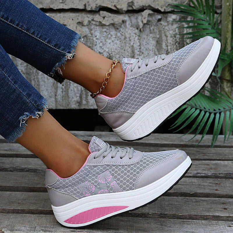 Caroline | Women’s Lace Up Round Toe Platform Shoes