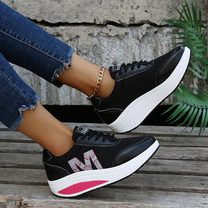 Caroline | Women’s Lace Up Round Toe Platform Shoes