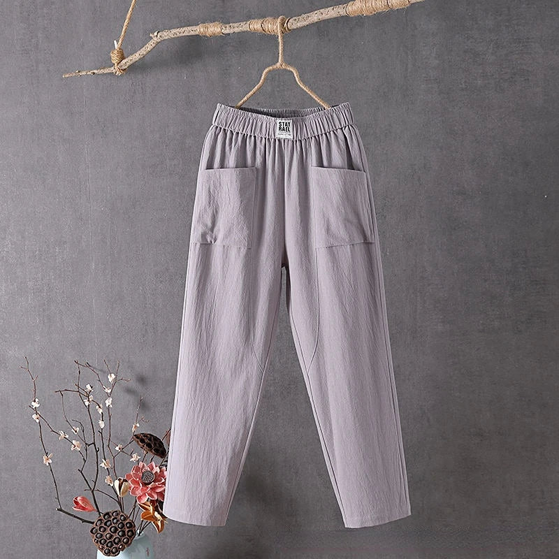 Celeste | Women’s Straight Leg High-Waisted Summer Trousers