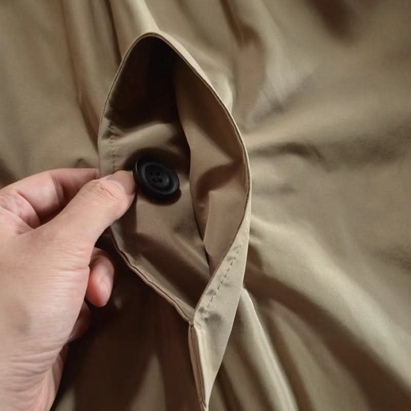 Chadwick | Men’s Long Sleeve Button Front Pointed Collar Pockets Coat