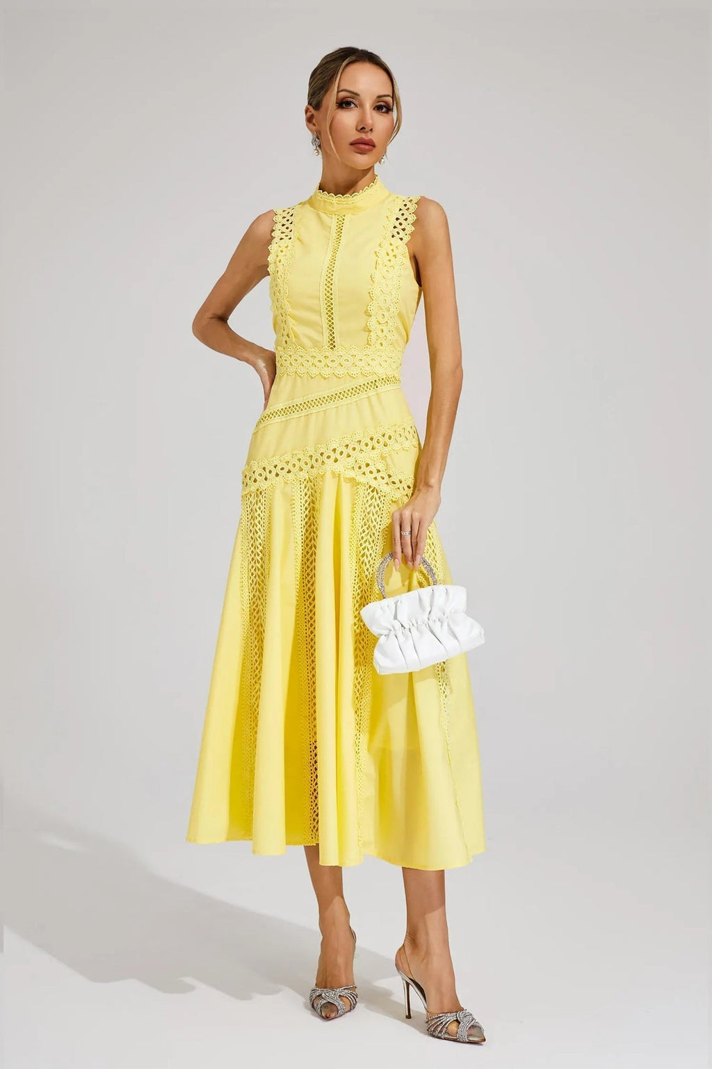 Chantelle | Women’s Sleeveless Tiered Wedding Guest Dress