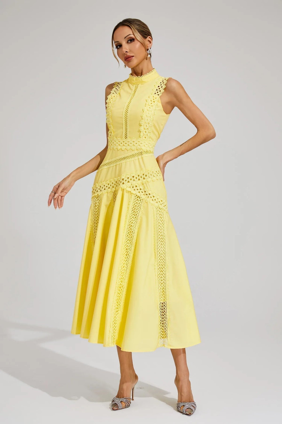Chantelle | Women’s Sleeveless Tiered Wedding Guest Dress