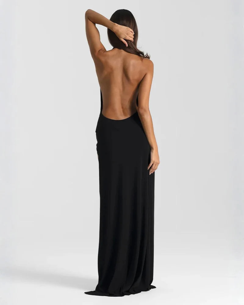 Charlotte | Women’s Halter Neck Backless Wedding Guest Dress