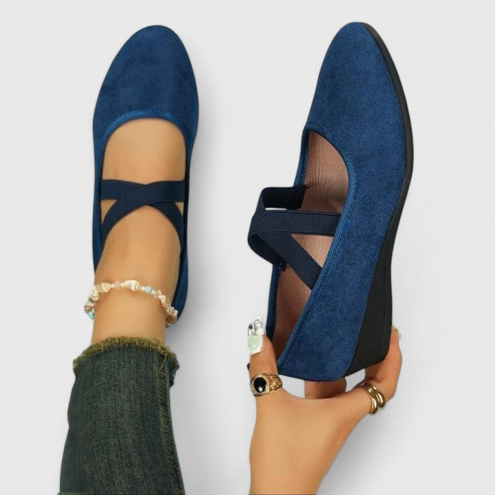 Chiara | Women’s Criss Cross Strap Wedge Summer Sandals