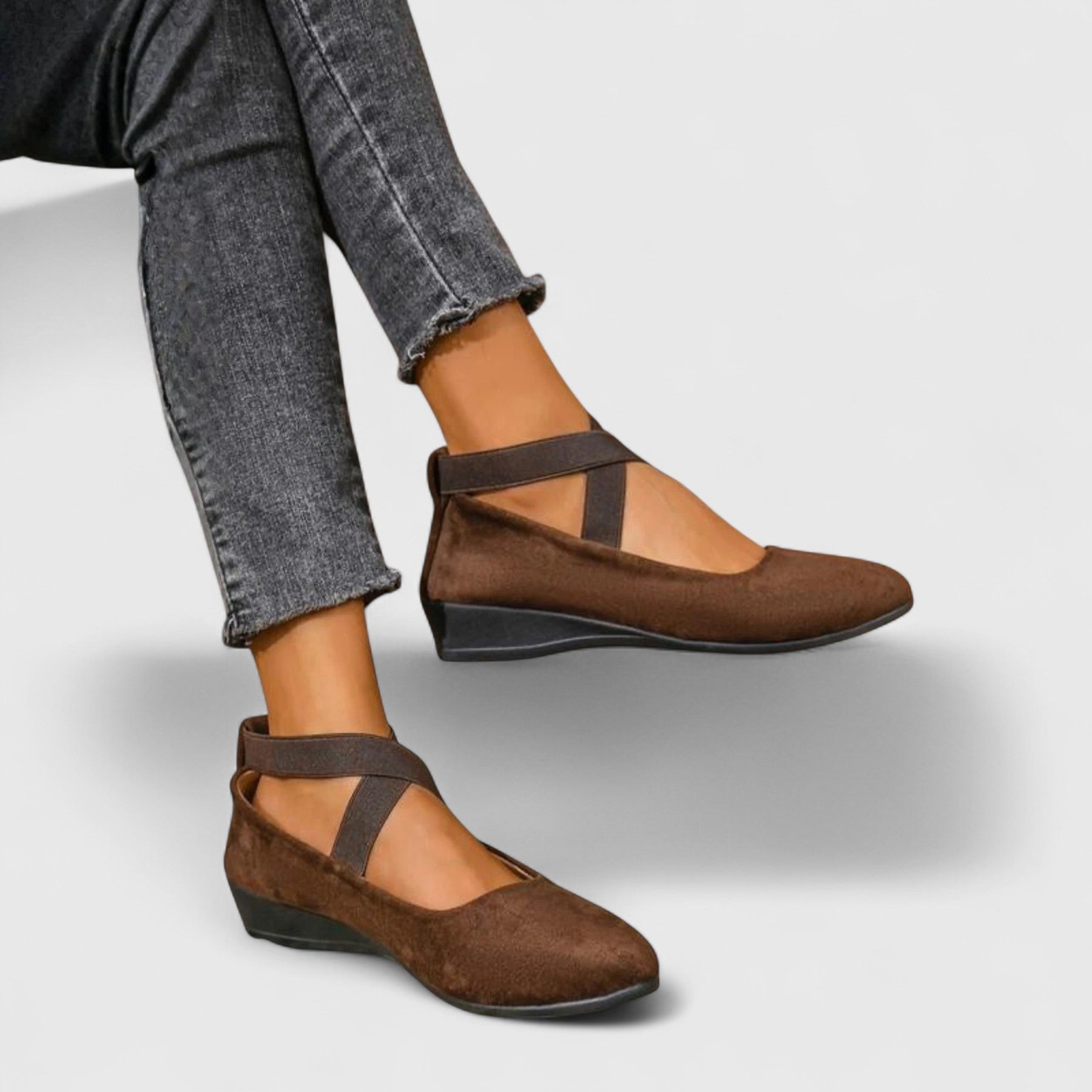 Chiara | Women’s Criss Cross Strap Wedge Summer Sandals