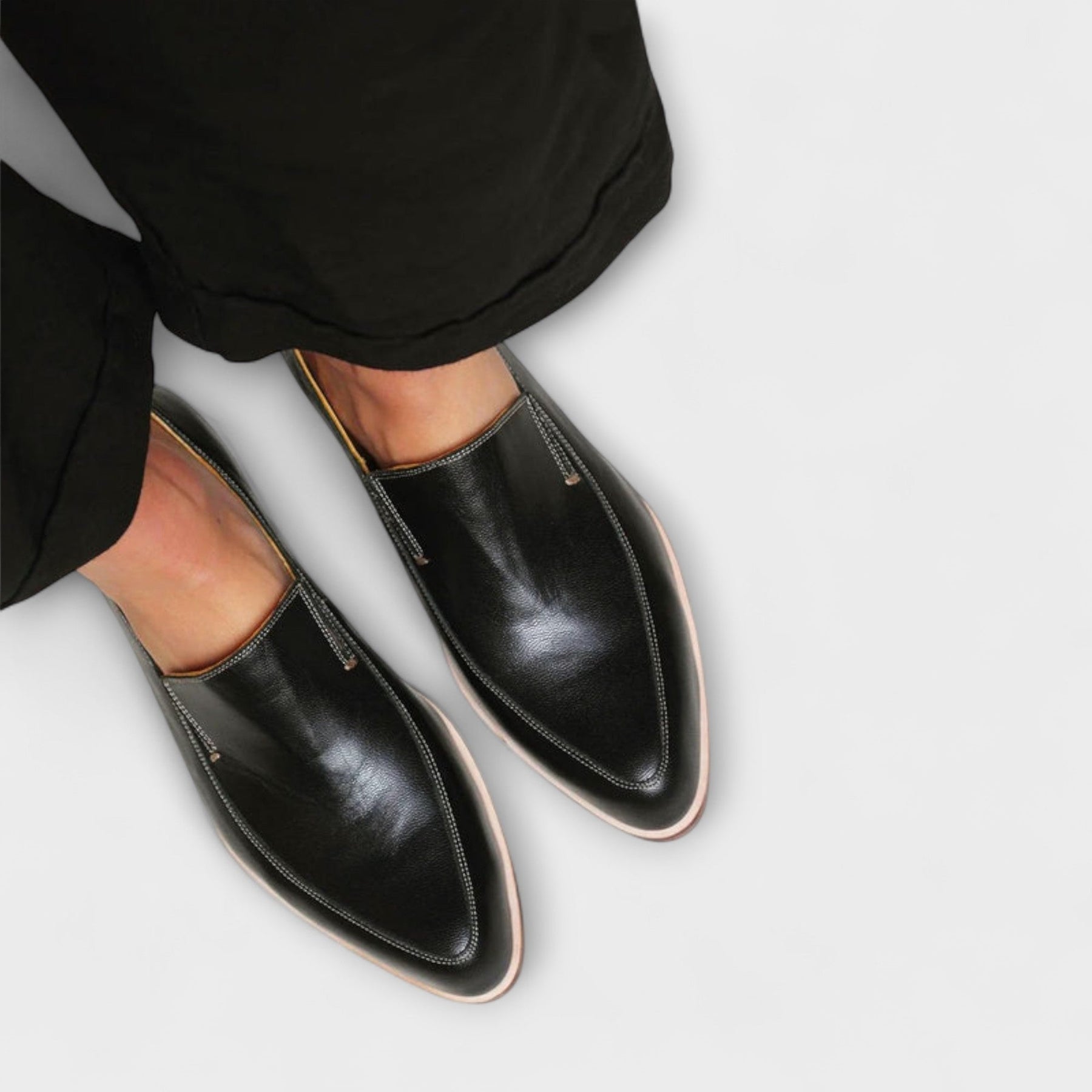 Christine | Women’s Closed Toe Slip On Black Dress Loafers