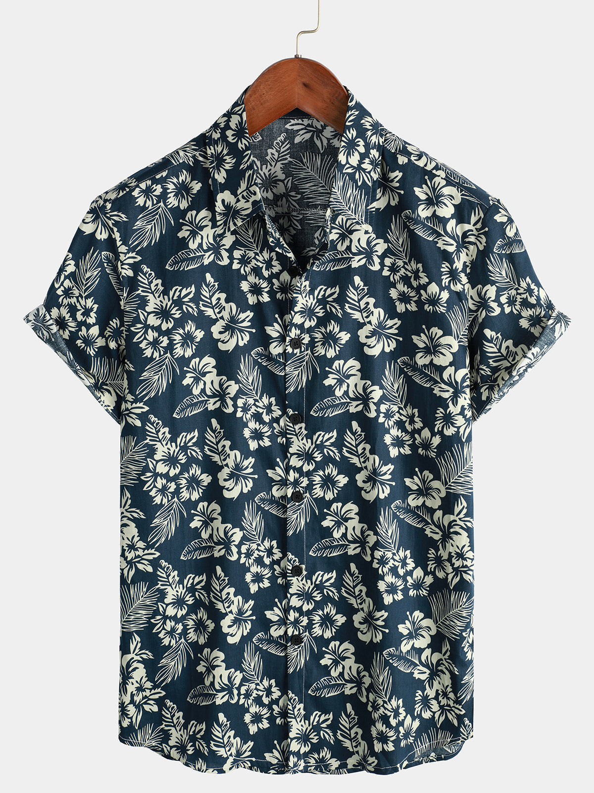 Clayton | Men's Short Sleeve Printed Summer Dress Shirt