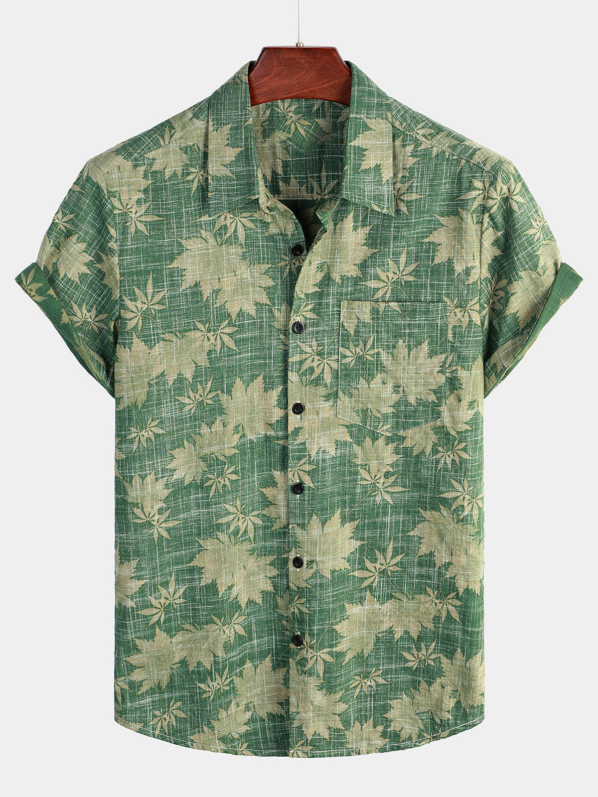 Clayton | Men's Short Sleeve Printed Summer Dress Shirt