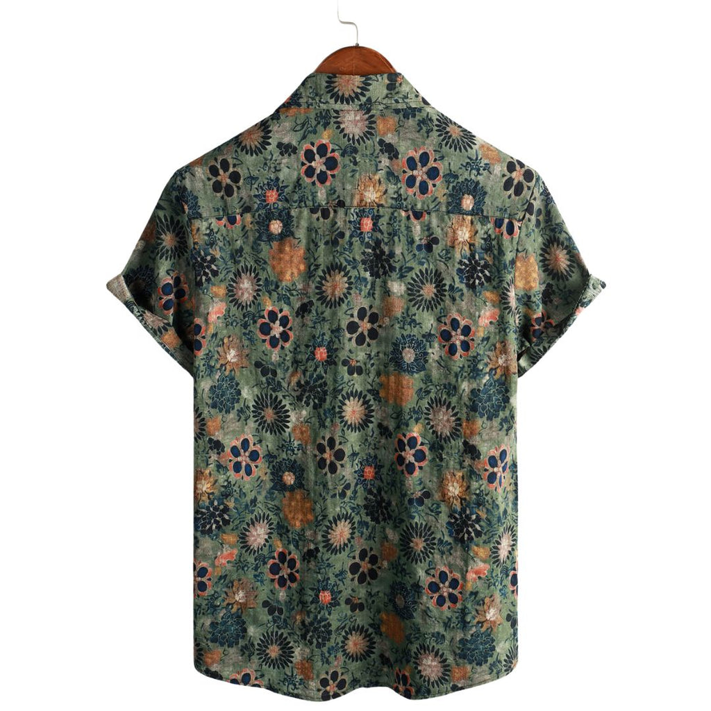 Clayton | Men's Short Sleeve Printed Summer Dress Shirt