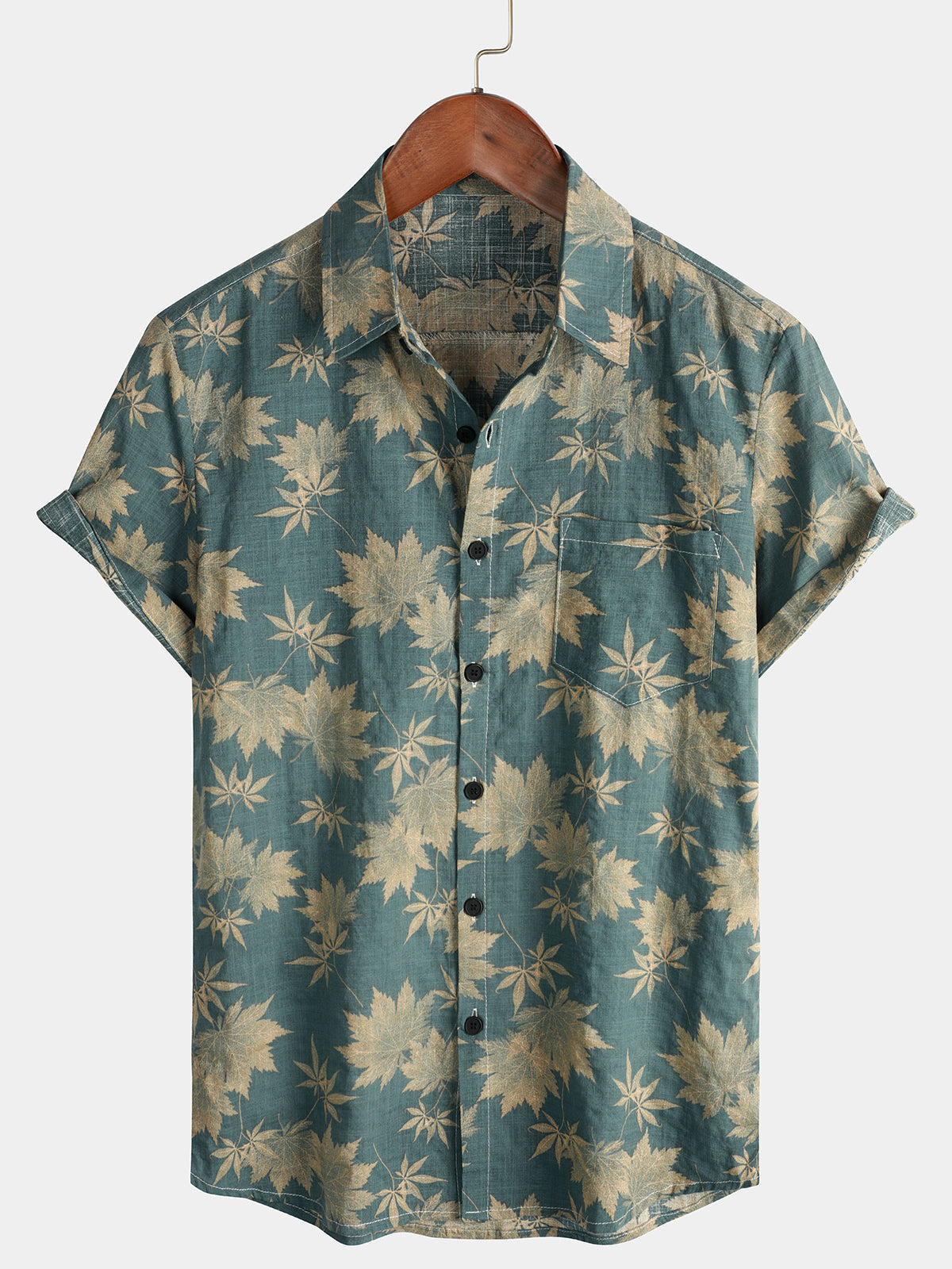 Clayton | Men's Short Sleeve Printed Summer Dress Shirt