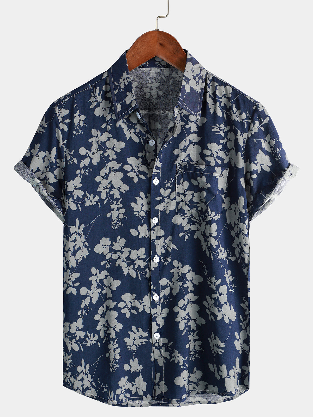 Clayton | Men's Short Sleeve Printed Summer Dress Shirt