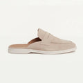 Conway | Men's Open Back Closed Toe Slip On Penny Strap Mules