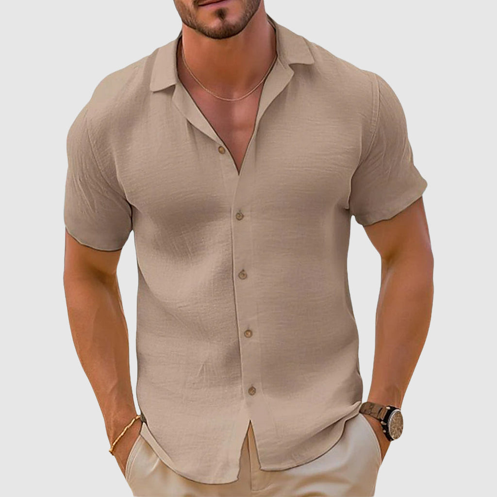 Darius | Men’s Turn Down Collar Short Sleeve Shirt
