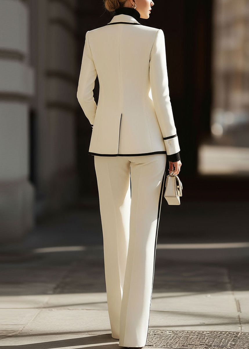 Darla | Women’s Double Breasted Suit with Wide Leg Trousers