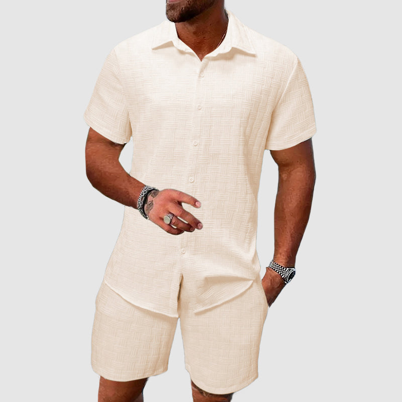 Darren | Men’s Short Sleeve Two Piece Matching Set