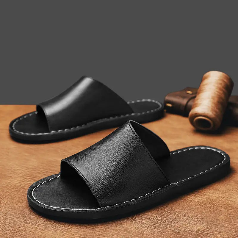 Dashiell | Men's Open Toe Slip-On Open Back Strappy Slippers