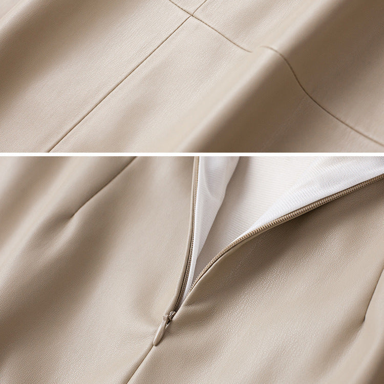 Deborah | Women’s Asymmetrical Front Slit Belted Skirt