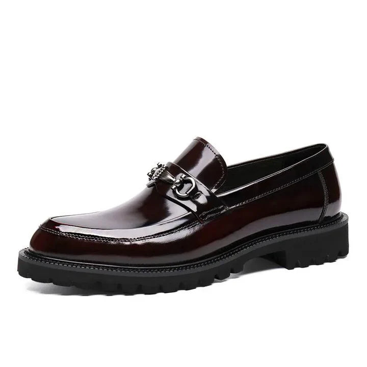 Declan | Men’s Slip On Round Toe Buckle Detail Loafers