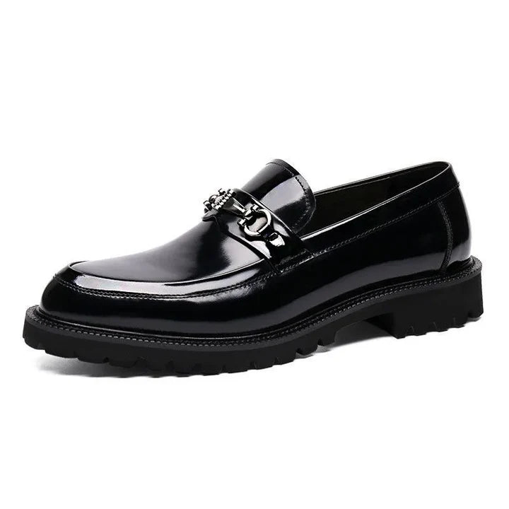 Declan | Men’s Slip On Round Toe Buckle Detail Loafers