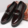 Declan | Men’s Slip On Round Toe Buckle Detail Loafers