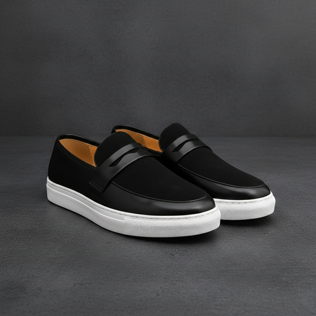 Demetrius | Men's Two Tone Slip-On Closed Toe Dress Loafers
