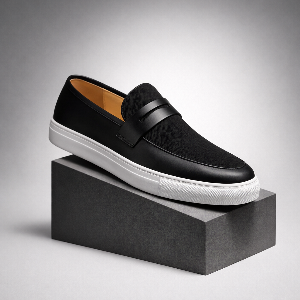 Demetrius | Men's Two Tone Slip-On Closed Toe Dress Loafers