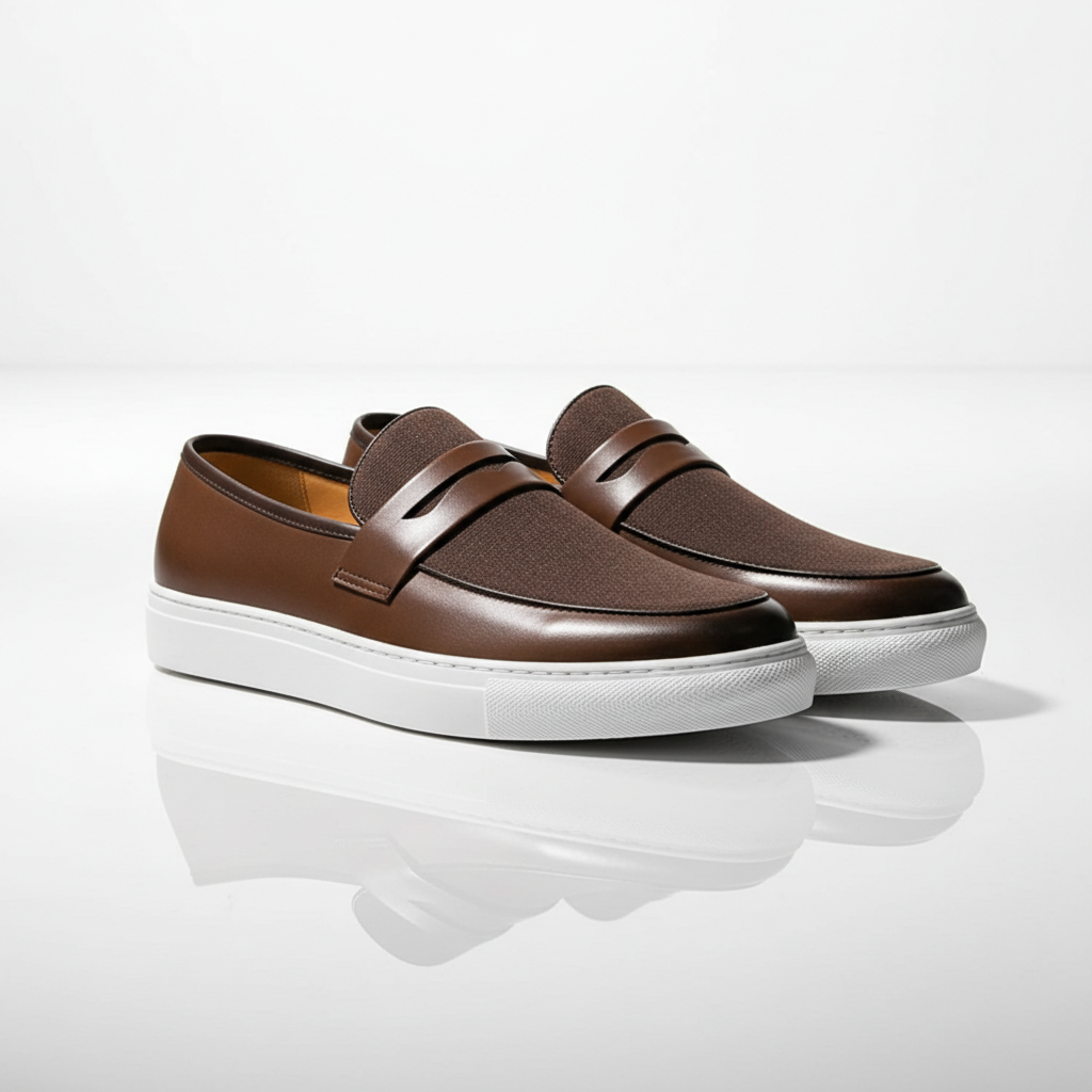 Demetrius | Men's Two Tone Slip-On Closed Toe Dress Loafers
