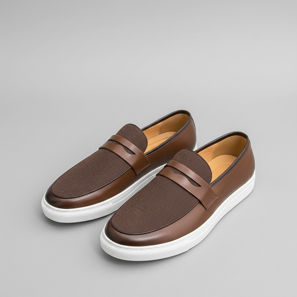 Demetrius | Men's Two Tone Slip-On Closed Toe Dress Loafers