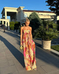 Diana | Women’s Flowy Strapless Wedding Guest Maxi Dress