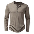 Donovan | Men’s Textured Long Sleeve Henley Shirt