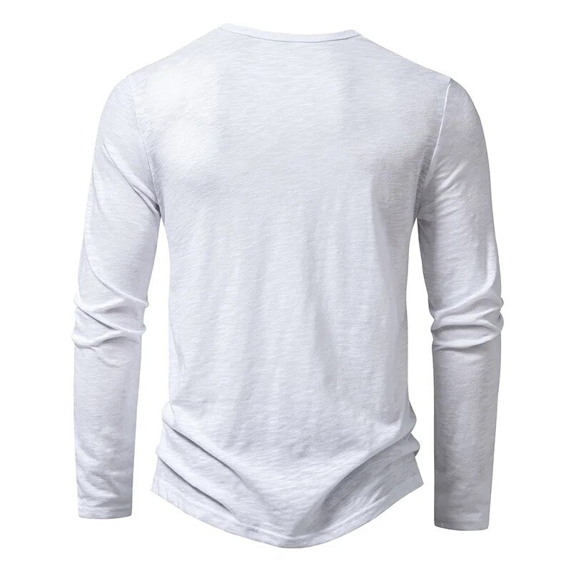Donovan | Men’s Textured Long Sleeve Henley Shirt